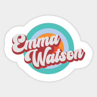 Circle Color With Name Emma Sticker